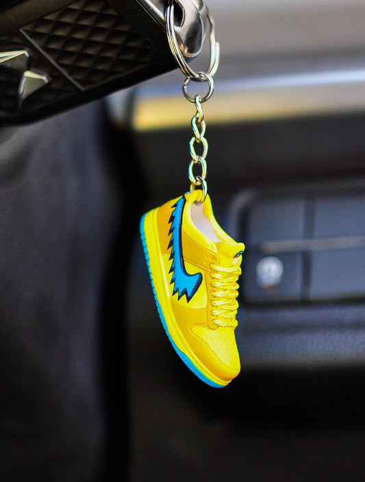 3D Sneaker Keychain Gratefull Dead Yellow