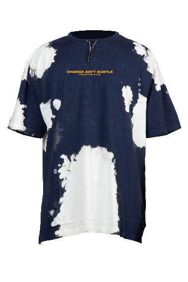 Oversize Lava Dye Lace Collar T-Shirt