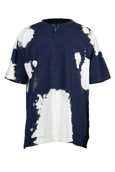 Solid Oversize Lava Dye Lace Collar T-Shirt