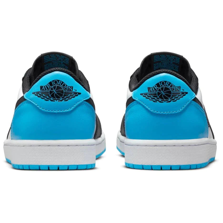 air jordan 1 low black dark powder blue