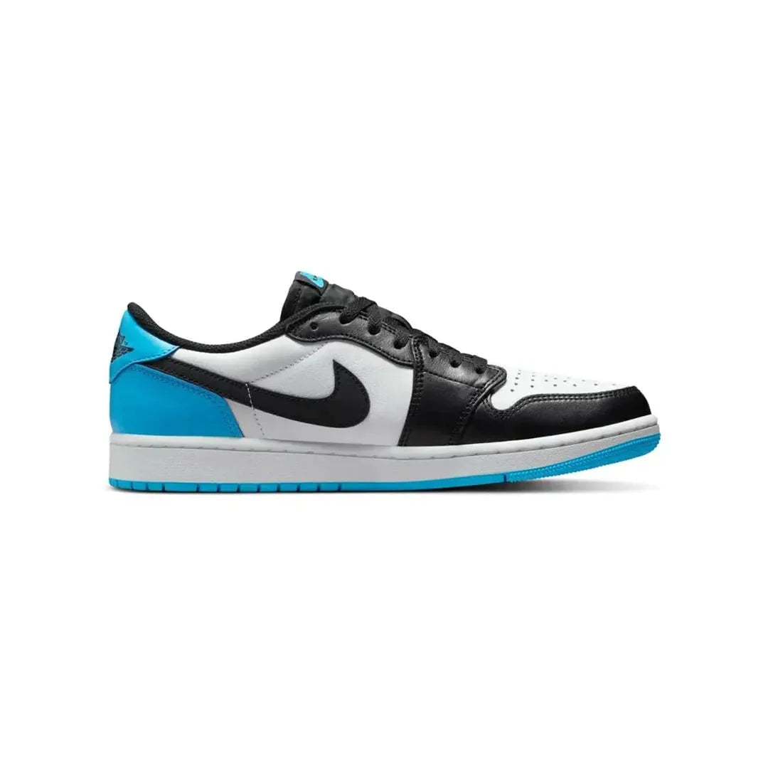 air jordan 1 low black dark powder blue
