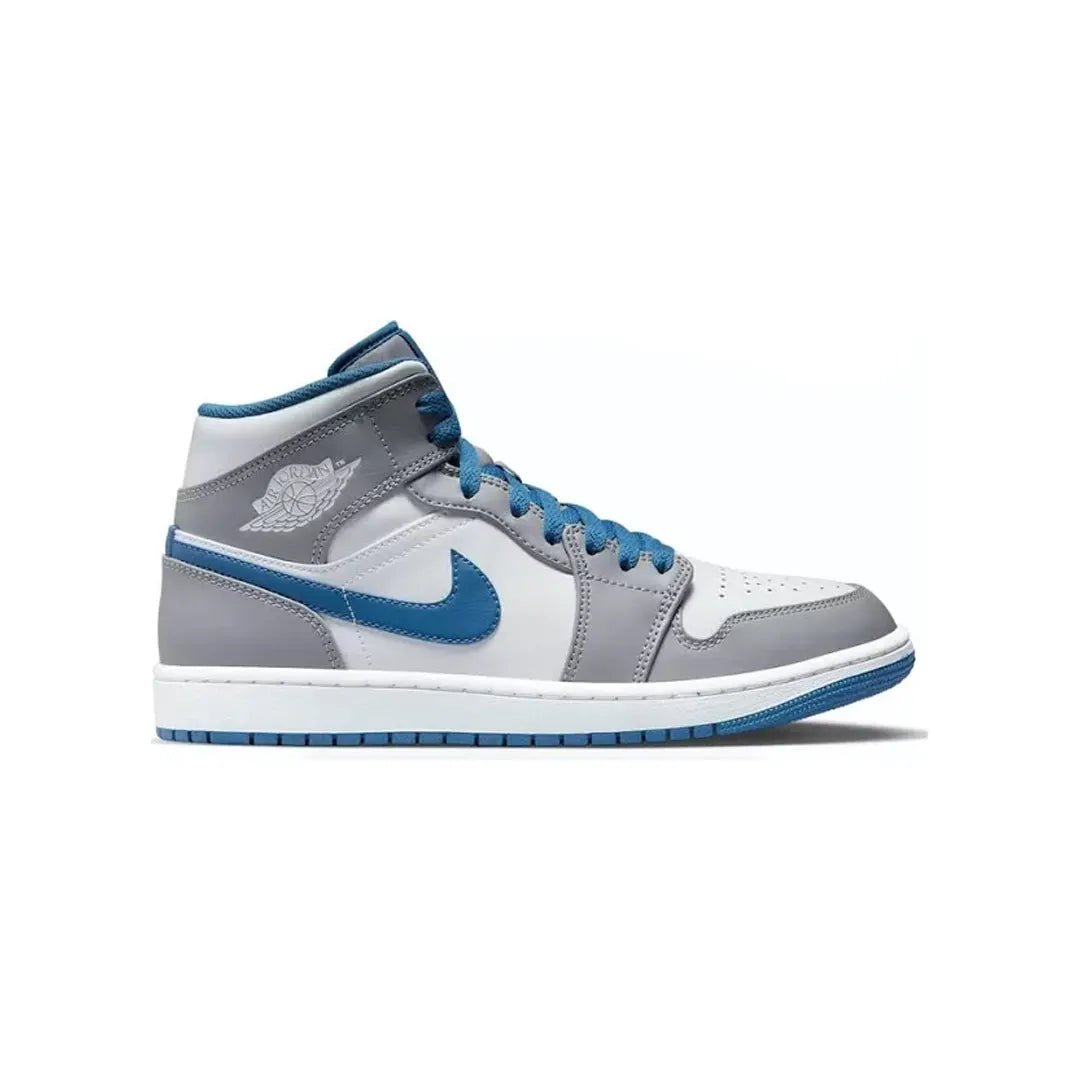 air jordan 1 mid cement true blue