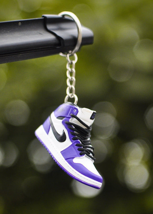 3D Sneaker Keychain AJ1 Court Purple