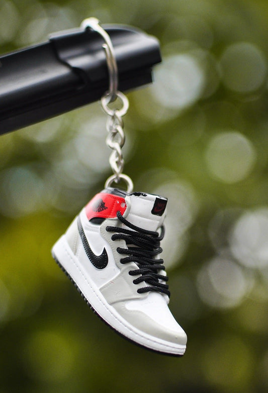 3D Sneaker Keychain AJ1 Smoke Grey High