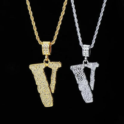 VLONE ICED OUT PENDANT