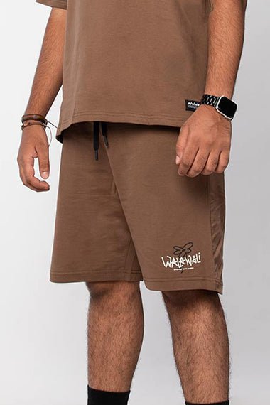 Coffee Brown Boxy Shorts