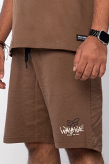 Coffee Brown Boxy Shorts