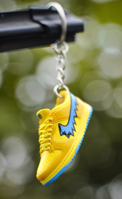 3D Sneaker Keychain Gratefull Dead Yellow