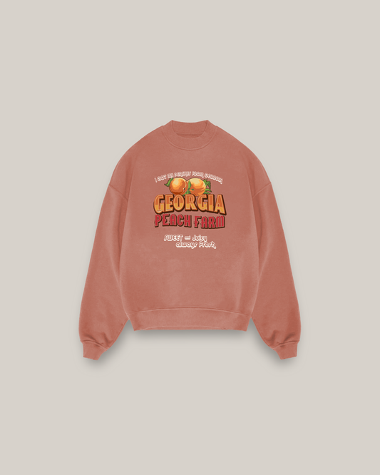 Peach Fuzz Oversized Sweatshirt