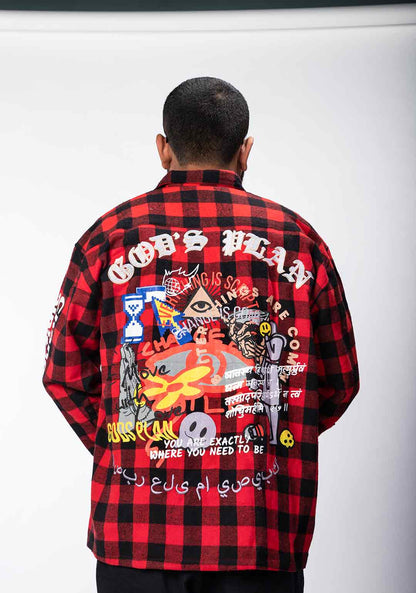 God's Plan Heavy Weight Flannel Overshirt