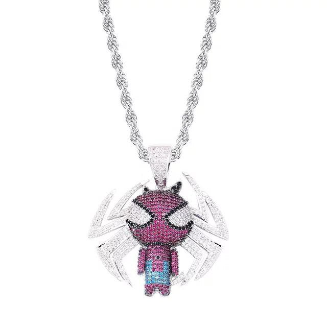 SPIDERMAN ICED OUT PENDANT