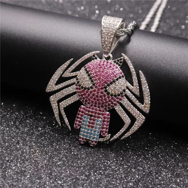 SPIDERMAN ICED OUT PENDANT