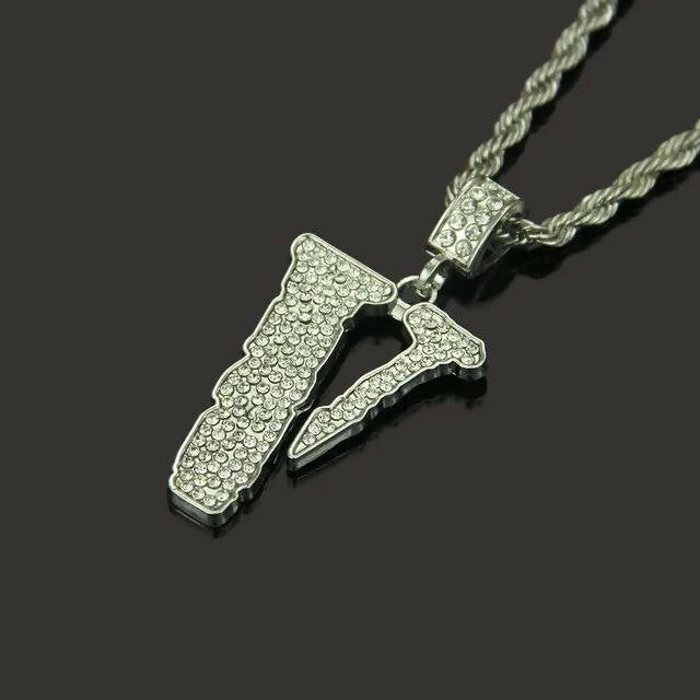 VLONE ICED OUT PENDANT