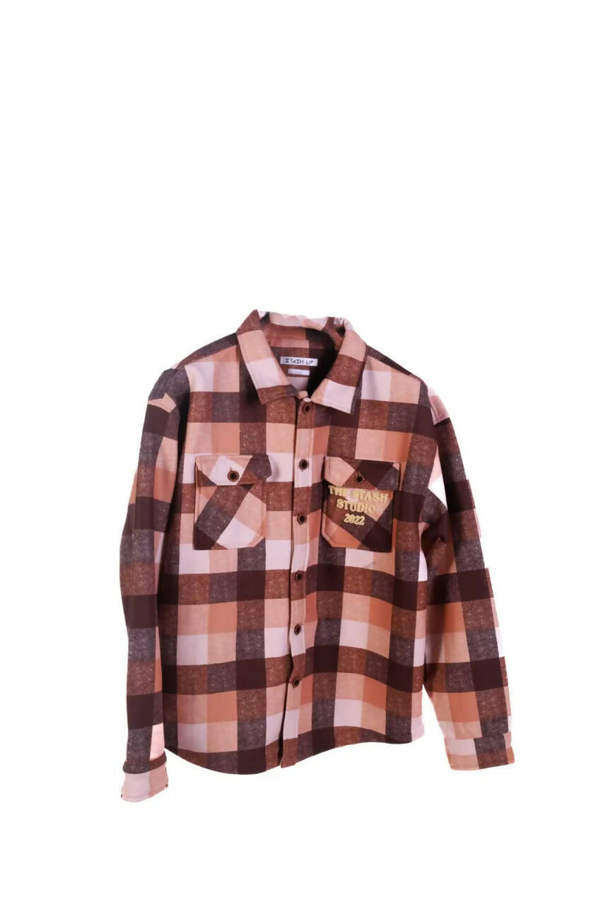 CHAOS OVER SHIRT-BEIGE