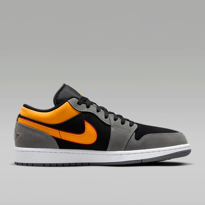 Air Jordan 1 Low Light Graphite Vivid Orange Black Friday Sale