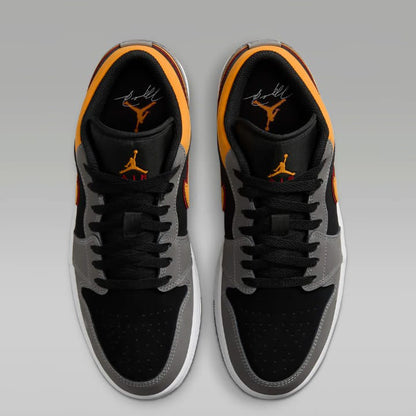 Air Jordan 1 Low Light Graphite Vivid Orange Black Friday Sale