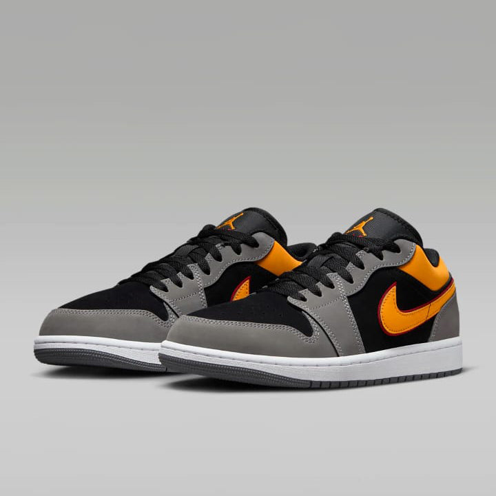 Air Jordan 1 Low Light Graphite Vivid Orange Black Friday Sale