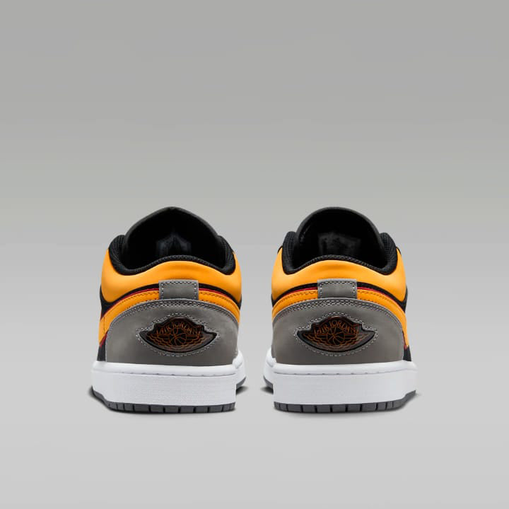 Air Jordan 1 Low Light Graphite Vivid Orange Black Friday Sale
