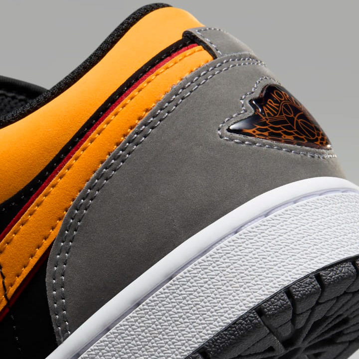 Air Jordan 1 Low Light Graphite Vivid Orange Black Friday Sale