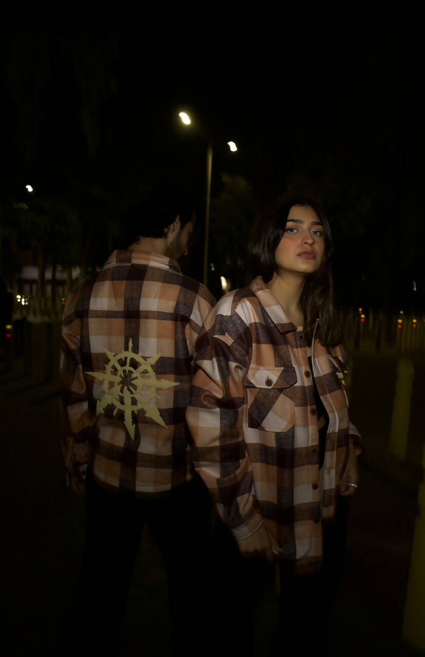 CHAOS OVER SHIRT-BEIGE