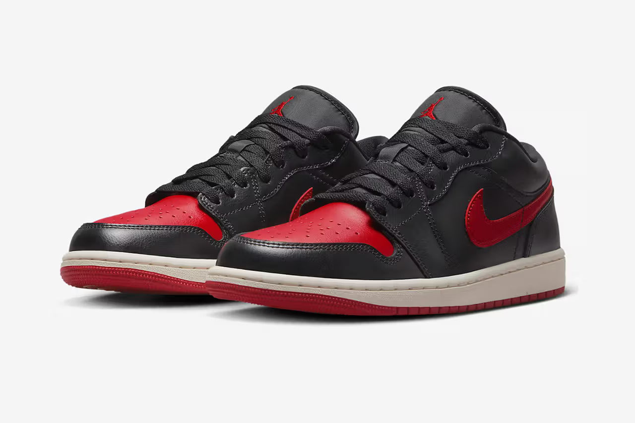 Nike Air Jordan 1 Low Black/Sail/Gym Red Black Friday Sale