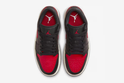 Nike Air Jordan 1 Low Black/Sail/Gym Red Black Friday Sale