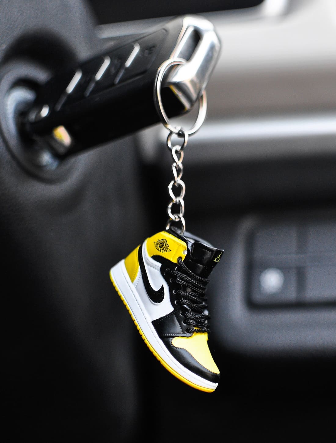 3D Sneaker Keychain AJ1 High Yellow Toe
