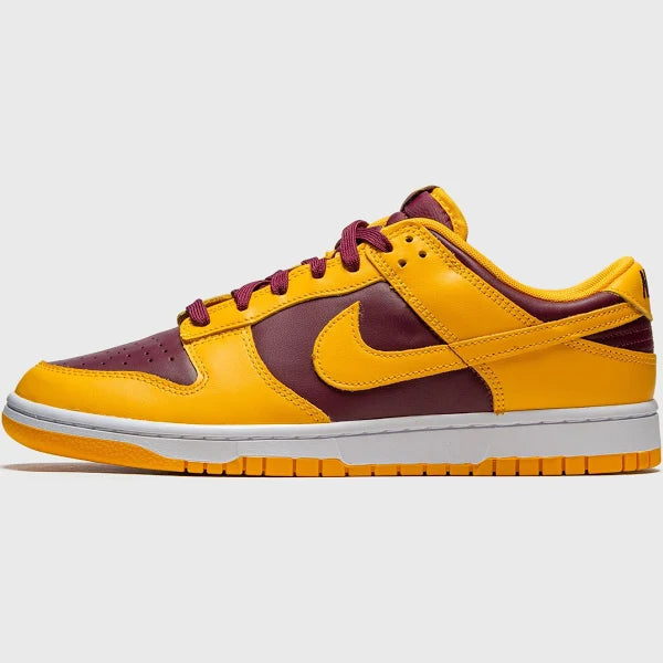 Nike Dunk Low University Gold and Deep Maroon