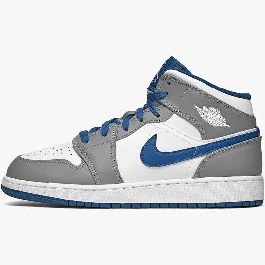 air jordan 1 mid cement true blue