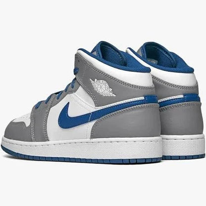 air jordan 1 mid cement true blue