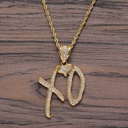 XO ICED OUT PENDANT